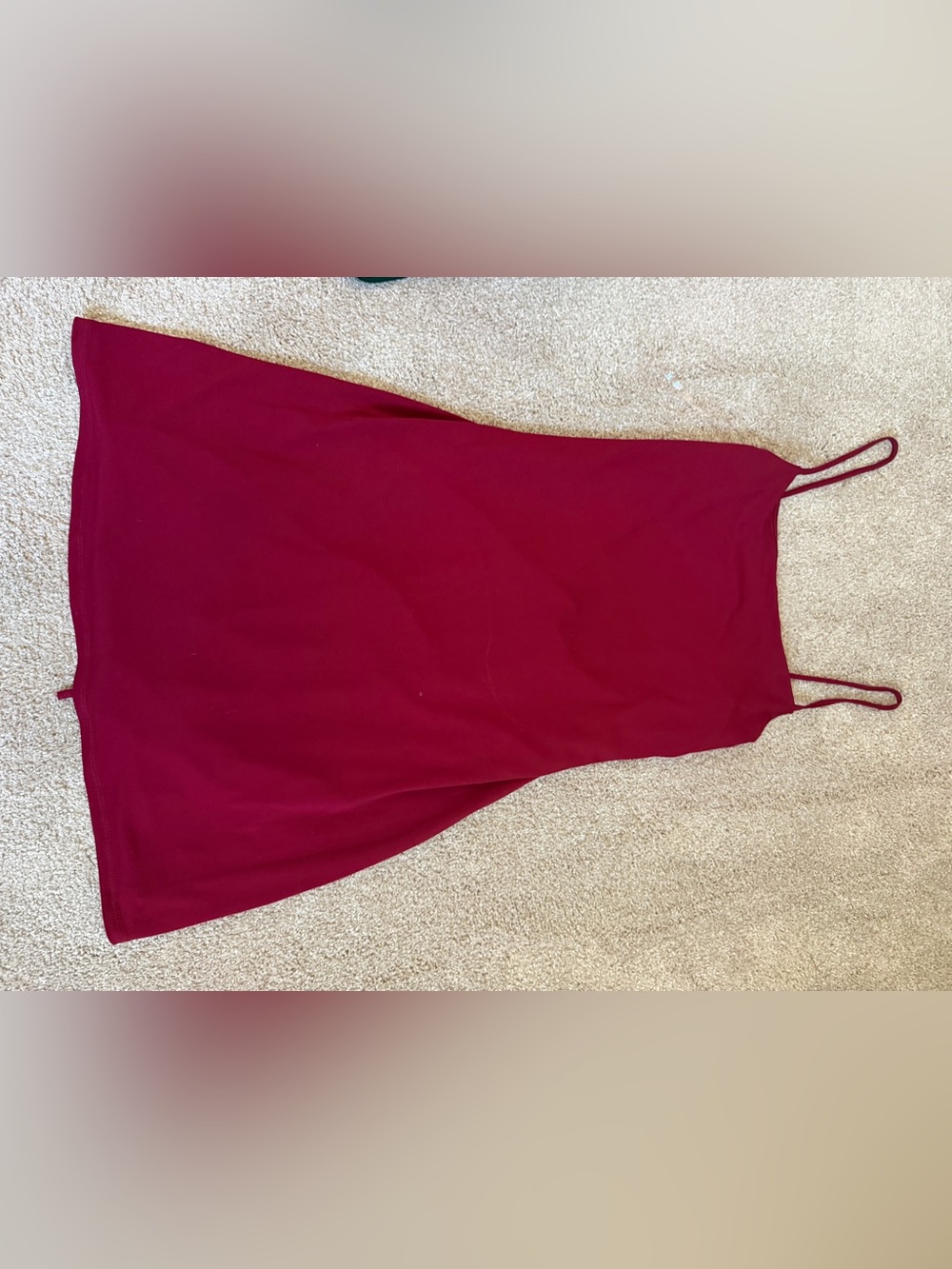 Emerald Sundae Spaghetti-Strap Maxi Dress in Deep Wine